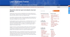 Desktop Screenshot of blog.leanbusiness.fr