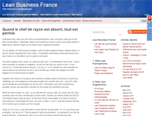 Tablet Screenshot of blog.leanbusiness.fr